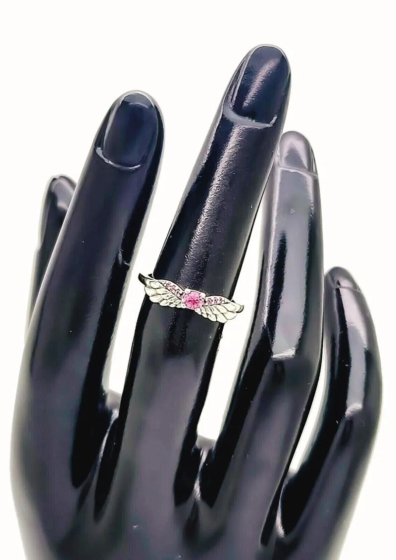 Esthetische sieraden sprankelende engel vleugels Diamond Oceaan Designer Pandora Ringen voor Dames Mannen Paar Vinger Ring Sets Verjaardag Valentine Gifts 198500C02