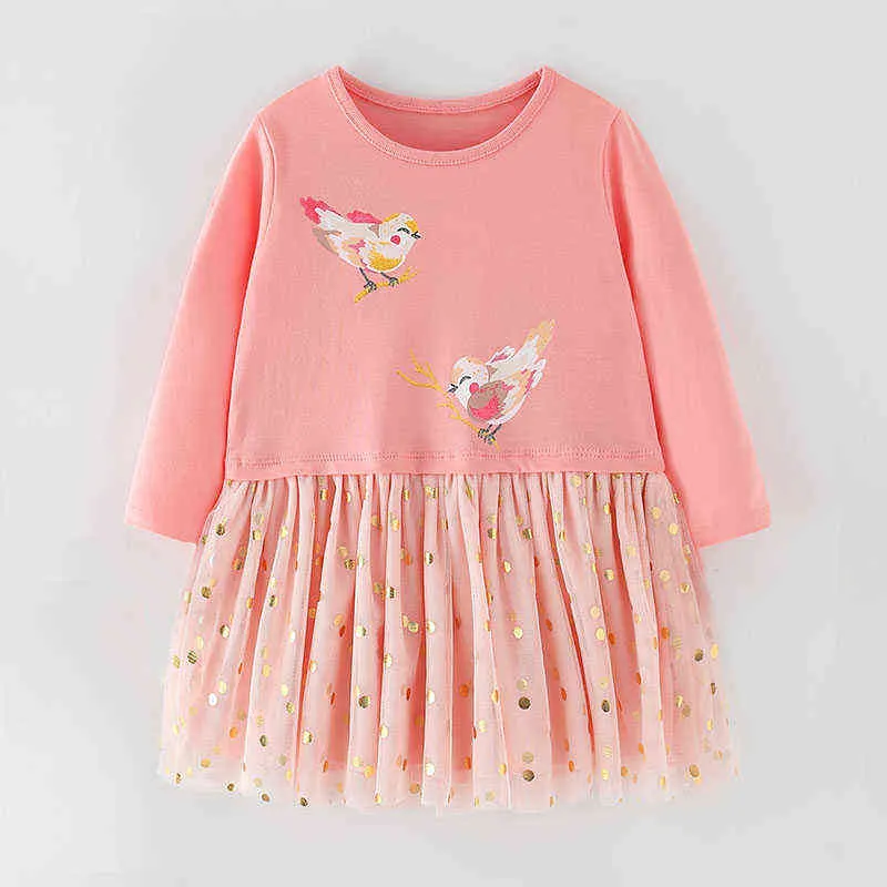 Marke Qualität Frühling Kleider für Mädchen 100% Baumwolle Baby Mädchen Kleidung Langarm Tops Kinder Kleidung Säuglings Kleid 220106