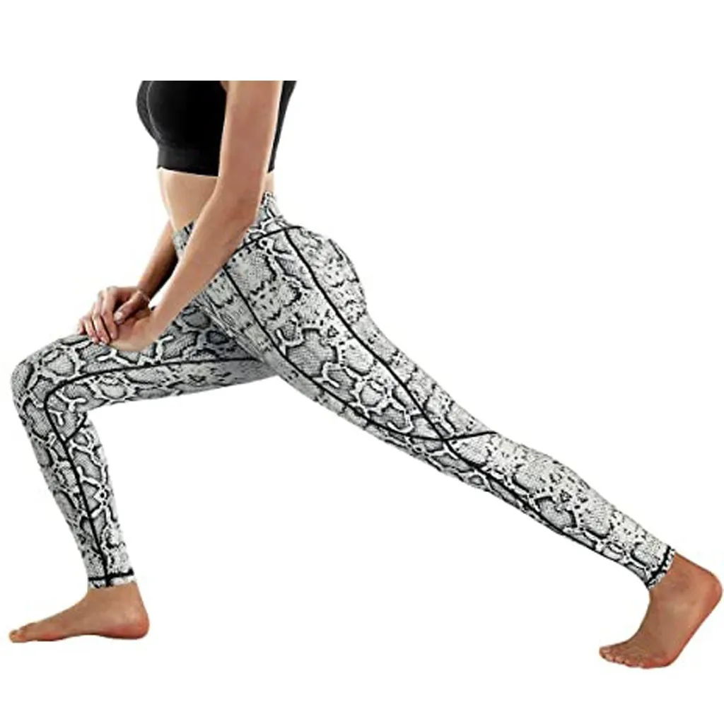 Sexy leopardo impressão fitness legging mulheres bolso esporte lápis calças de cintura alta empurrar para cima legging senhoras sweatpant calças atlética 201203