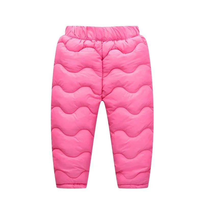 COOTELILI Girl Boy Winter Fleece Pants Cotton Padded Thick Warm Trousers Fashion Velvet Waterproof Ski Pants For Kids (6)