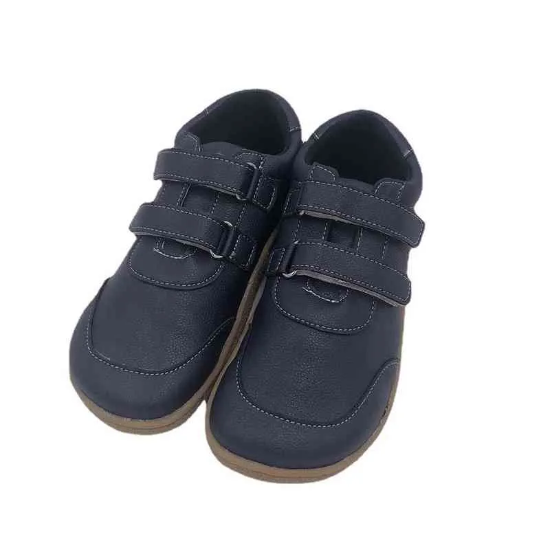 Tipsietoes Skinny Enkel - Uzky Kotnik Herfst Lederen schoenen voor meisjes en jongens Kinderen Barefoot Sneaker 220208