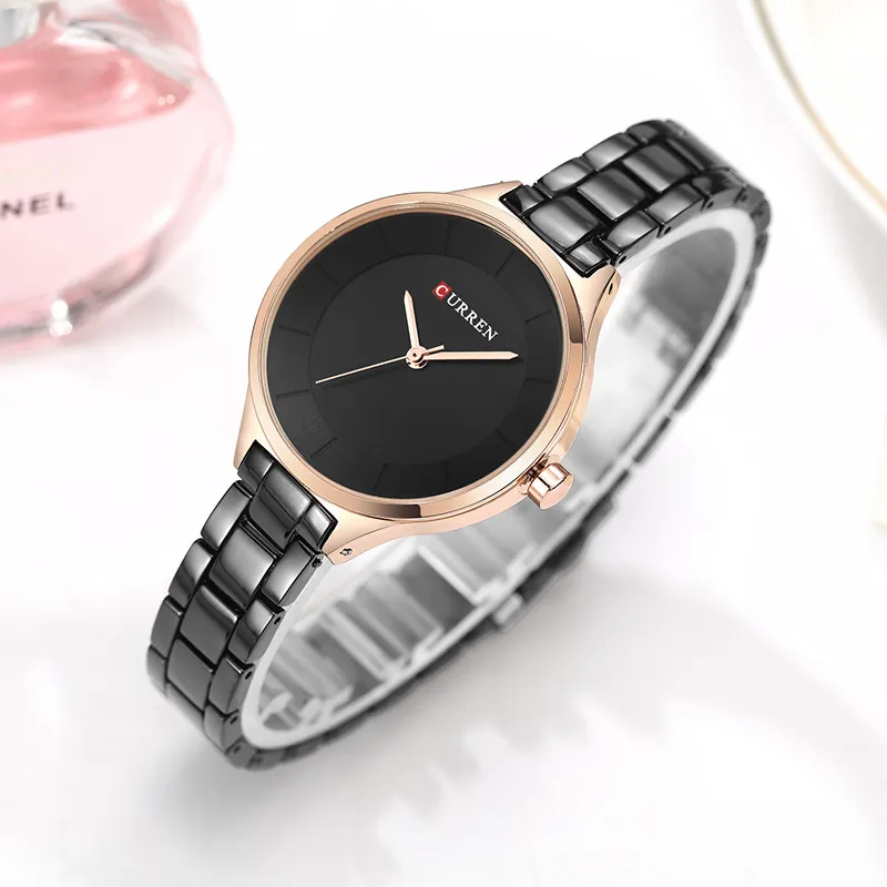 Curren zegarki słynne marka Waterproof Waterproof Watch zegarek ze stali nierdzewnej Waterproof Waterproof Watch For Women Bayan Kol Saati 20114256B