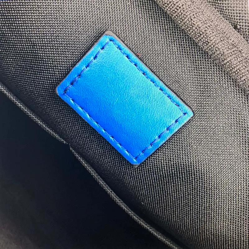 N40408 Men women messenger Fashion bags shoulder bag gradient Crossbody male purses zipper strap casual Blue plaidhandbag256P