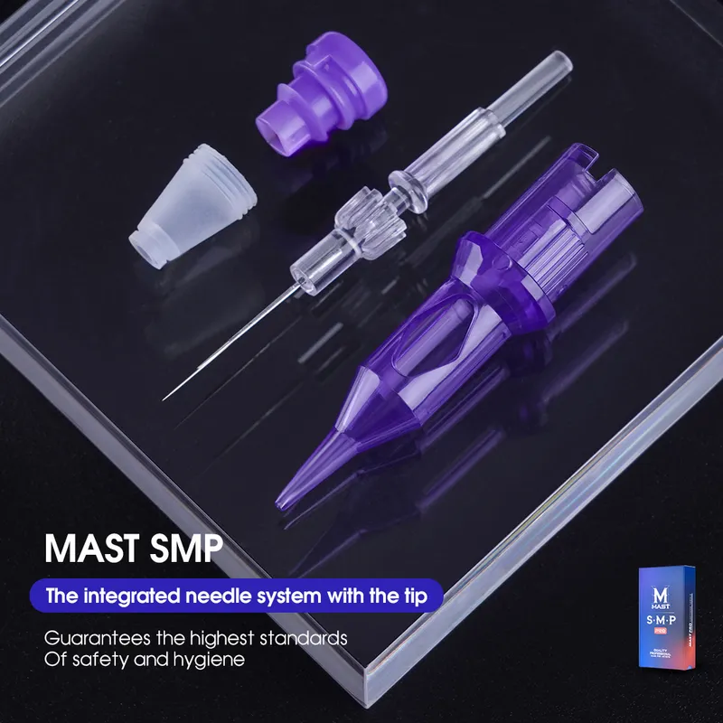 Mast PRO Tattoo Permanent Makeup Needles Cartridge SMPPMU 1RL 3RL Round Liner Machine Supplies 018mm020mm025mm 2202185330149