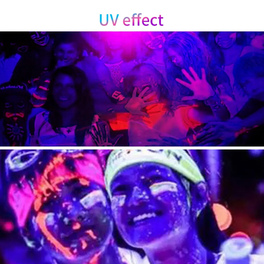 USB -uppladdningsbar 120 mönster Laserprojektorbelysningar RGB UV DJ Disco Stage Party Lights for Christmas Halloween Birthday Wedding Y316F