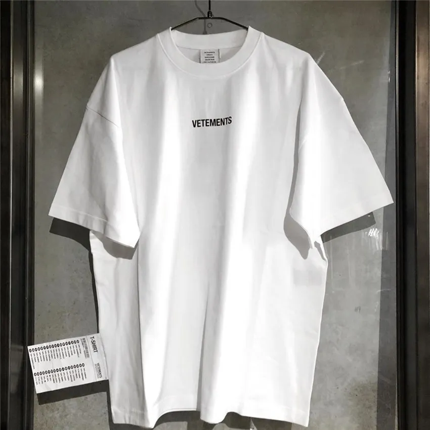 Unisex Vetements 티셔츠 남성 여성 코튼 티셔츠 Garderobe Strip Vetements Top Tees Colors Color Cotton Short Sleeve X1214