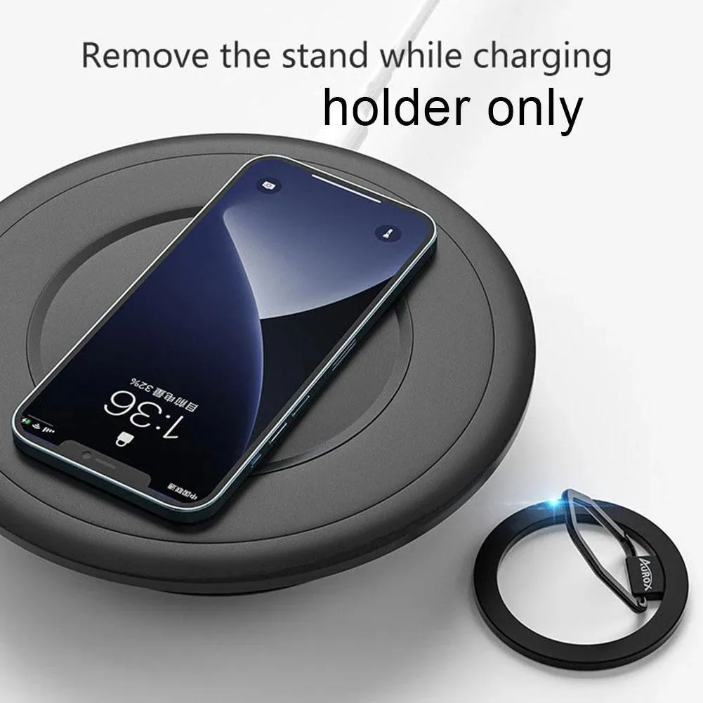 Ultralight Hollow Portable Magnetic iPhone Ring Holder Minimalism Detachable Aluminum Alloy Magnet Stand for iPhone 12 13 pro max2759506