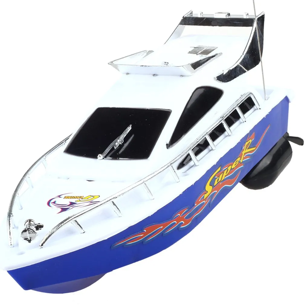RC Speedboat Super Mini Telecomando Elettrico Telecomando ad alta velocità Barca ad alta velocità 4-ch RC Boat Giocattoli Giocattoli Giocattolo bambini Giocattolo
