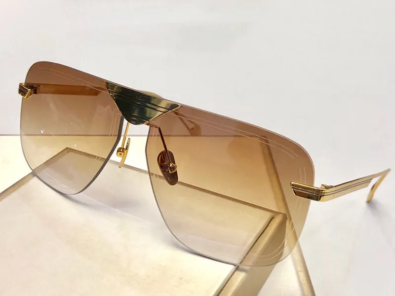 Aeronaut Fashion Solglasögon med UV -skydd för män Kvinnor Vintage Frameless Populära toppkvalitet kommer med Case Classic Sung3102