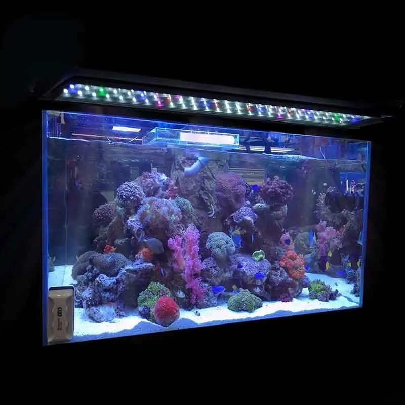 30 40 60cm LED Luzes de aquário Lâmpada de luz de tanque de peixes de alta qualidade com suportes extensíveis LEDs adequados para decorações de aquário Y20092194P