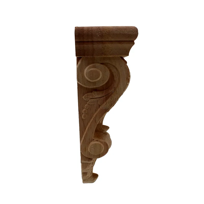 Ruzef Natural Oak Wood Carved Applique 가구 빈티지 홈 장식 장식 Maison 액세서리 현대 Feng Shui Y200104