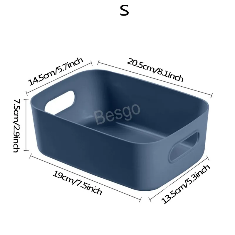 Kosmetyczne pudełka do przechowywania Desktop Sundries Organizuj pudełko Przekąski Owoce Plastikowe Kosze Łazienka Kuchnia Organizacja Naczynia Dostawy BH5612 WDY