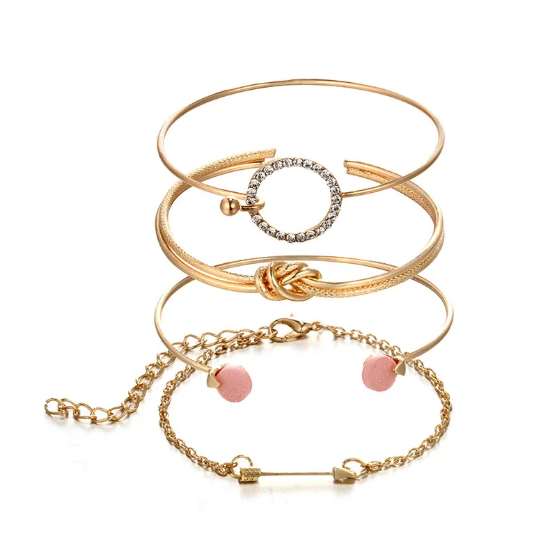 Ensemble de montres-bracelets pour femmes, montres analogiques à Quartz en or Rose pour dames, Bracelet en acier inoxydable, 201120185M