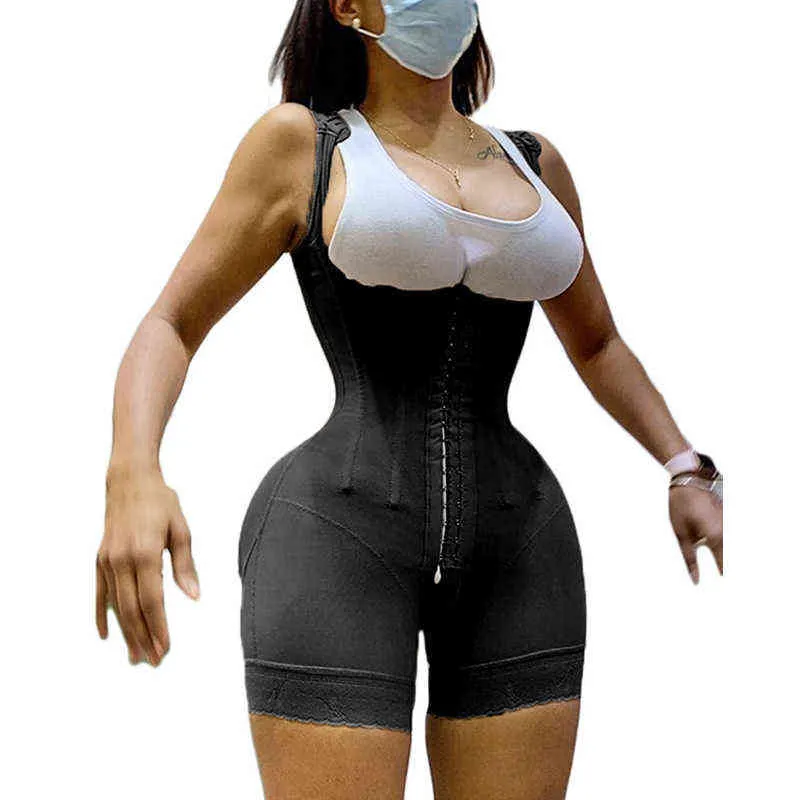 Fajas Women039S خطاف الملابس الأصلية وإغلاق العين البطن التحكم في المنشعب القابل للتعديل المفتوح bodysuit الفرك