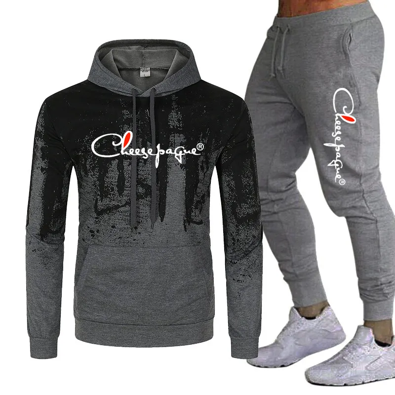 2022 Hoodies Masculinos Mulheres Tracksuit Inverno Fleece Algodão Terno Quente Suéter Marca Roupas Homens Jaqueta + Calças 2 Pçs Plus Size 3XL