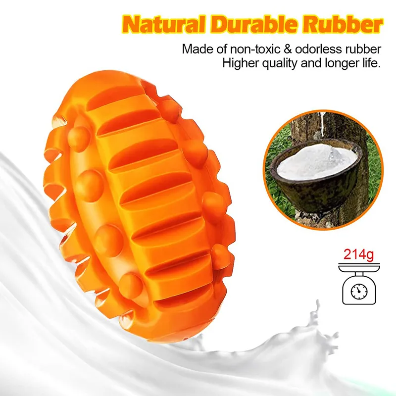 Benepaw Squeaky Dog Toys For Aggressive Chewers Indestructible Durable Natural Rubber Chew Puppy Toys Interactive Pet Teething LJ201125