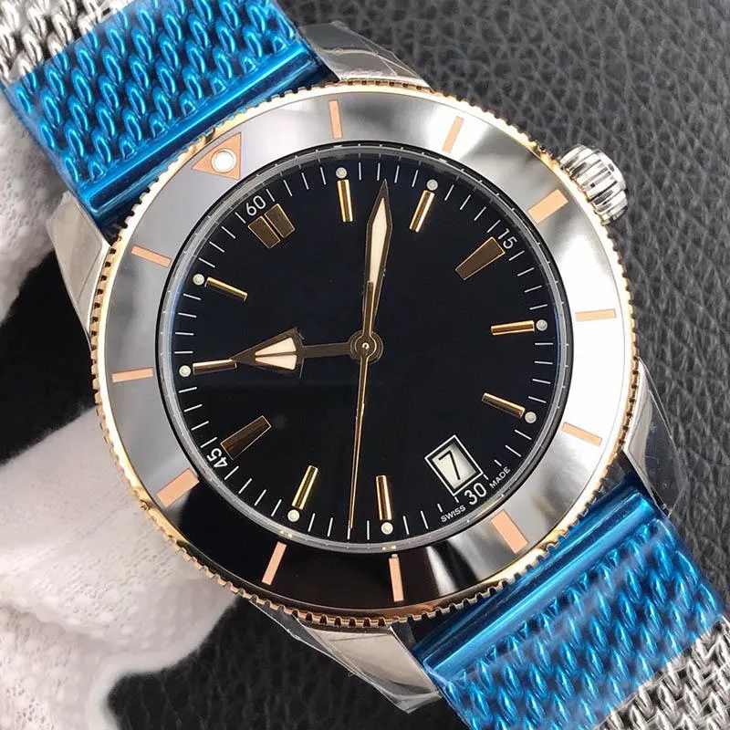 TM Fabriek nieuwe Zwart Rubber Sport mechanisch automatisch uurwerk horloges heren dames horloges Dive 46mm Herenhorloge Heren Horloges Gift323t