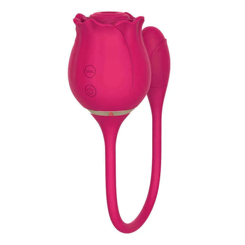 NXY vibratori vendita calda rose backyard inserto dispositivo di masturbazione succhiare il secondo uovo che salta prodotti del sesso del vibratore delle donne 0113