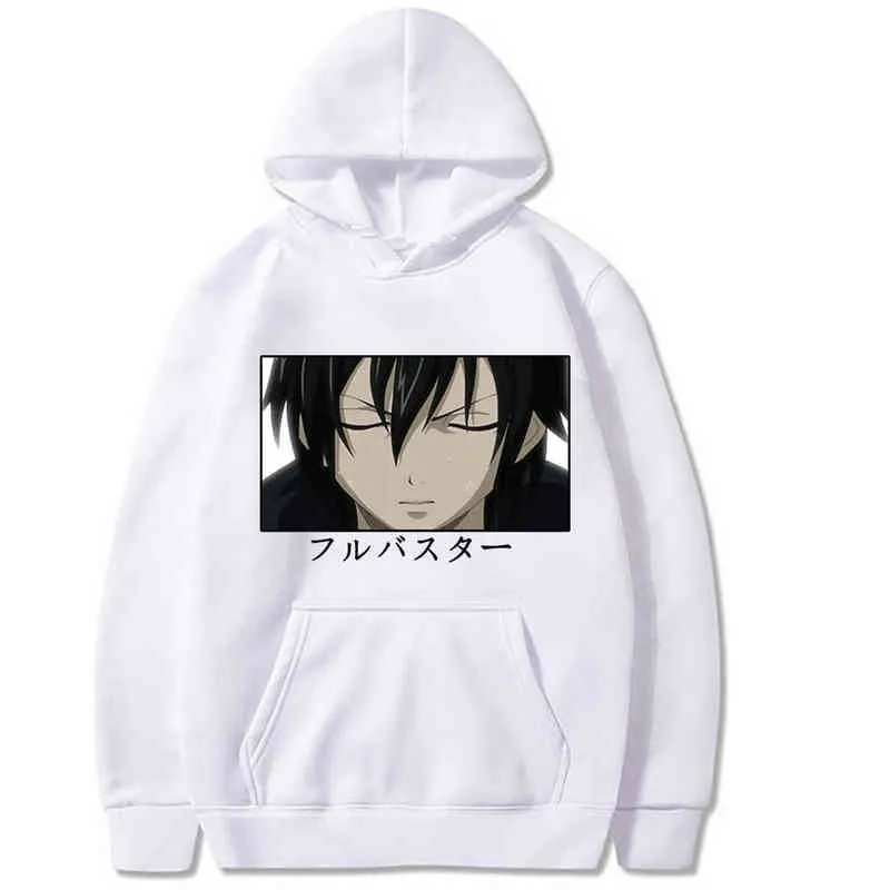 Bluzy Unisex Fairy Tail Harajuku Japoński Anime Natsu Drukowane Kobiety Hoodie Para Streetwear Moda Casual Casual Bluza Płaszcz H1227