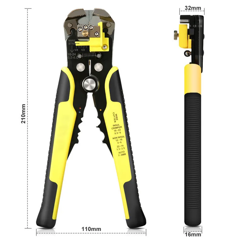 DANIU Multitool Cable Wire Stripper Cutter Crimper automatico multifunzionale Heavy Plier TAB Terminal Crimping Stripping Tools Y200321