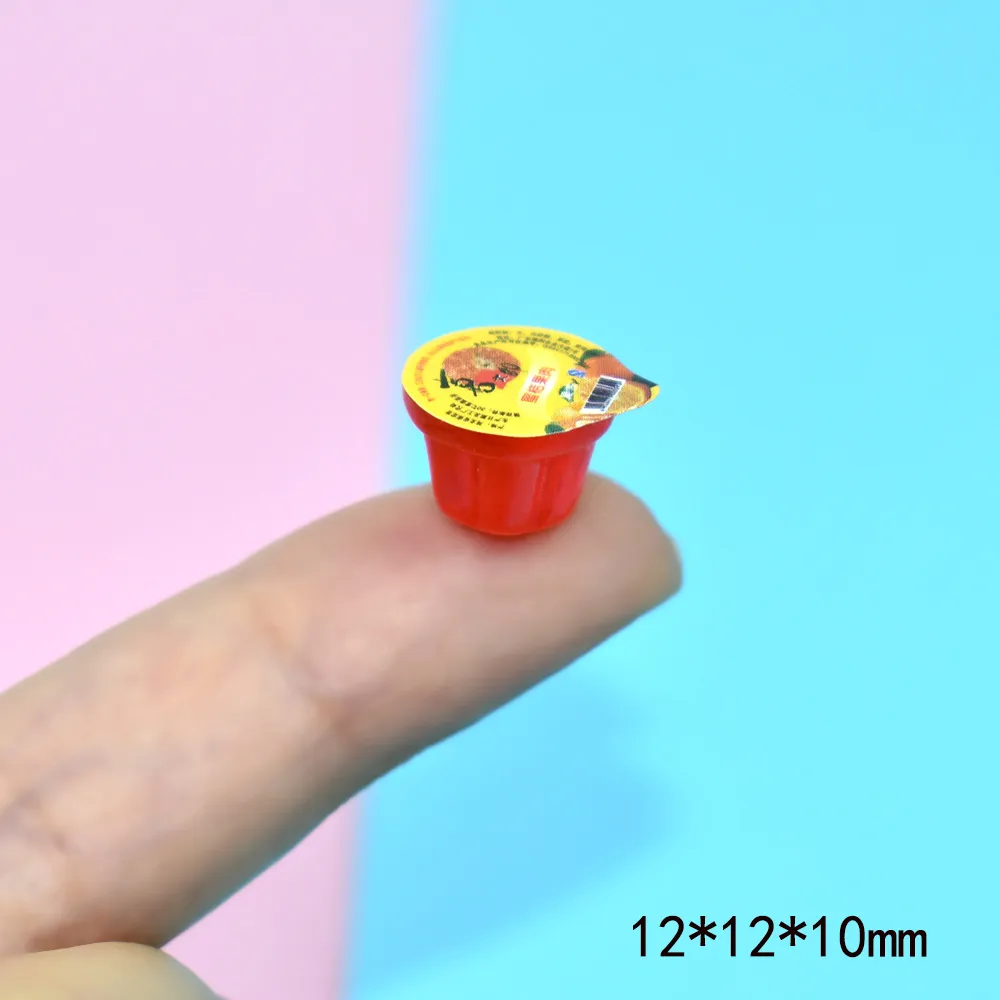 20 pièces résine mignon gelée Simulation nourriture semblant jouer Miniature maison de poupée poupées accessoires enfants cuisine jouets décor à la maison Y0107