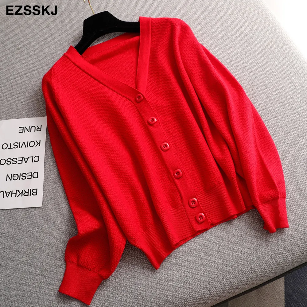 Batwing Sleeve Solid Lose Sweater Sweter Kurtka Kurtka Kobiet Sweter Sweter Rozgrotowany płaszcz z kurtką na Top Owewear 20124