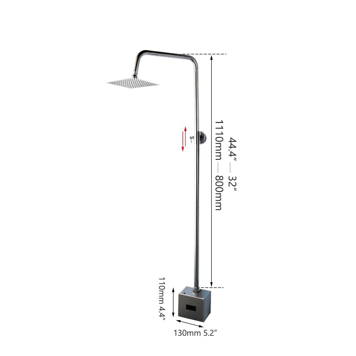 KEMAIDI Salle de bains Douche infrarouge automatique Mains Touchless Robinet Capteur Robinet Robinet de douche électrique inductif Mélangeur Set LJ201211