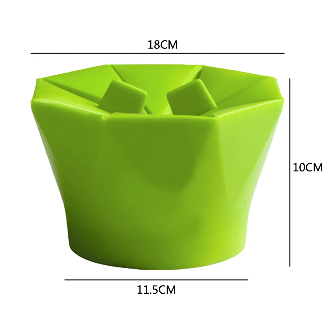 Silicone Red Green Popcorn bowl Home Microwaveable Pop Corn Maker Bowl Microwave Safe Popcorn Bakingwares Bucket 201214