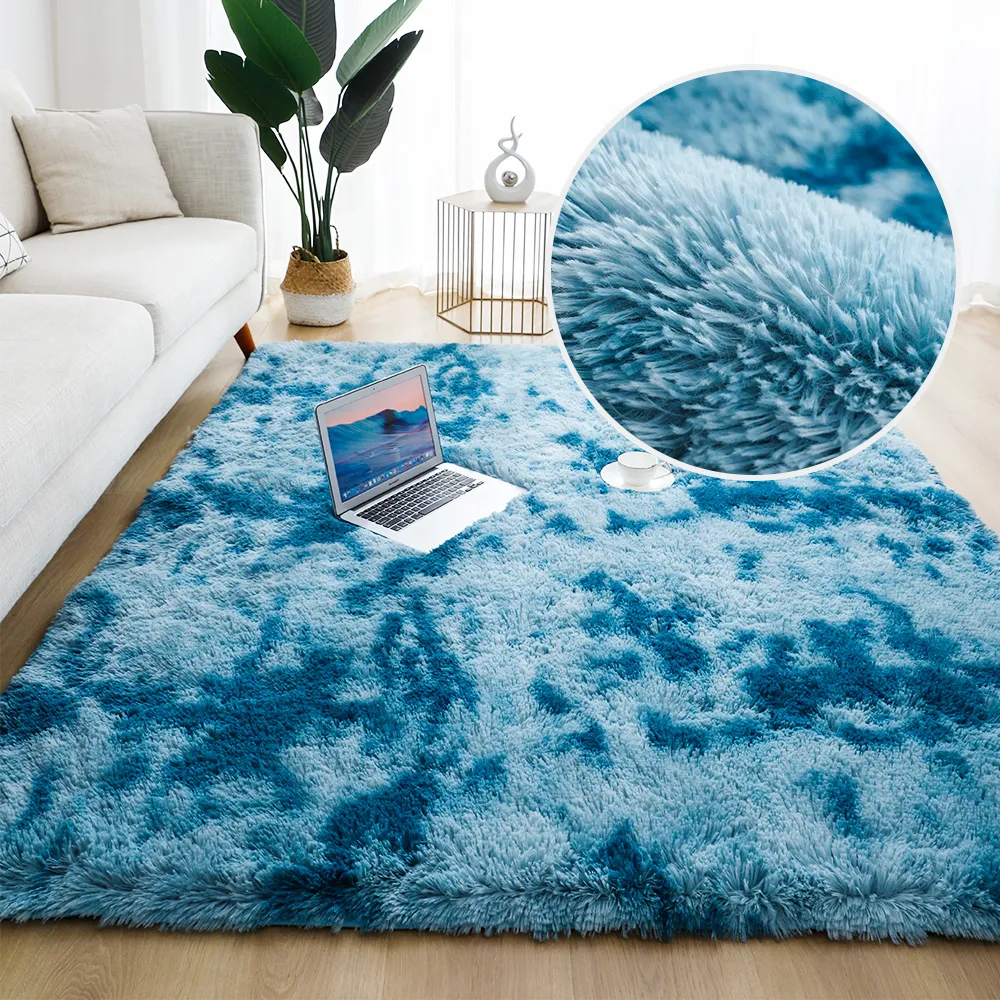 Soft Carpet for Living Room Plush Rug Fluffy Thick Carpets Bedroom Decor Area Long Rugs Anti-slip Floor Mat Gray Kids Home Mats