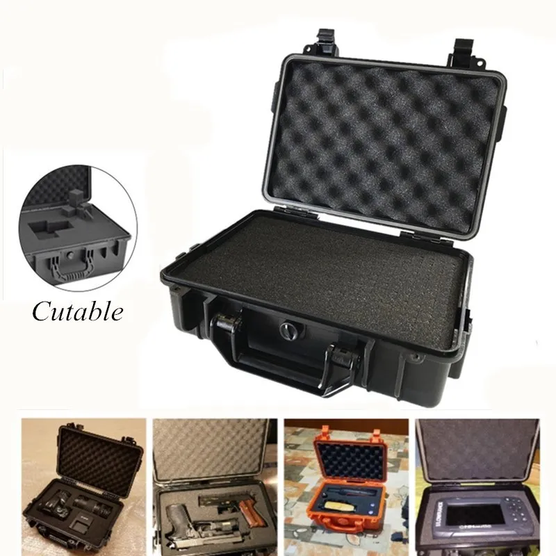 Shockproof Camera Safety Box ABS Sealed Waterproof Hard Boxes Equipment Case with Foam Vehicle Toolbox Impact Resistant Suitcase C252B