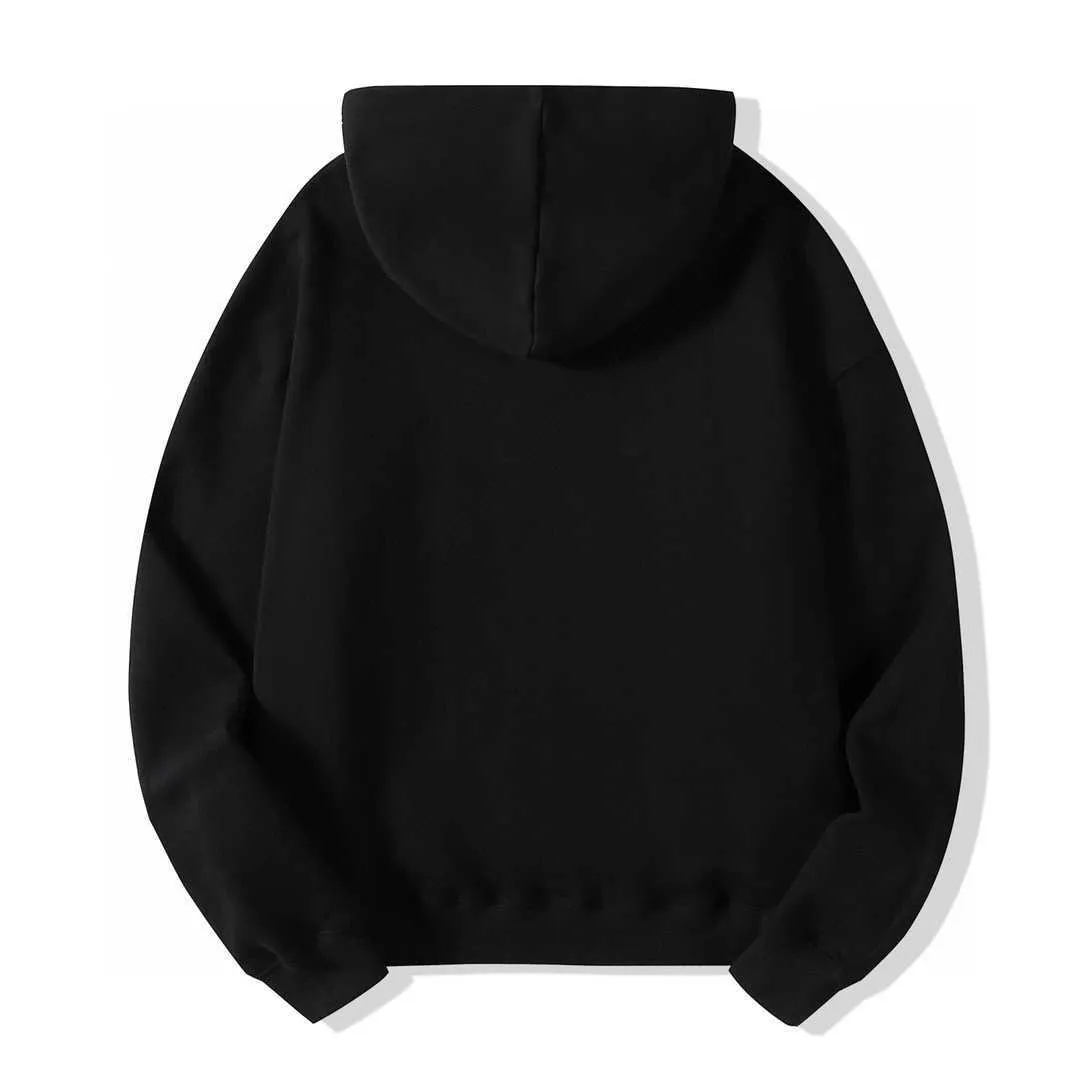 Mäns Hoodies exakt rätt detaljer - Askyurself Autumn Winter Black Tassel Broderi AYS Large Letter Hoodie