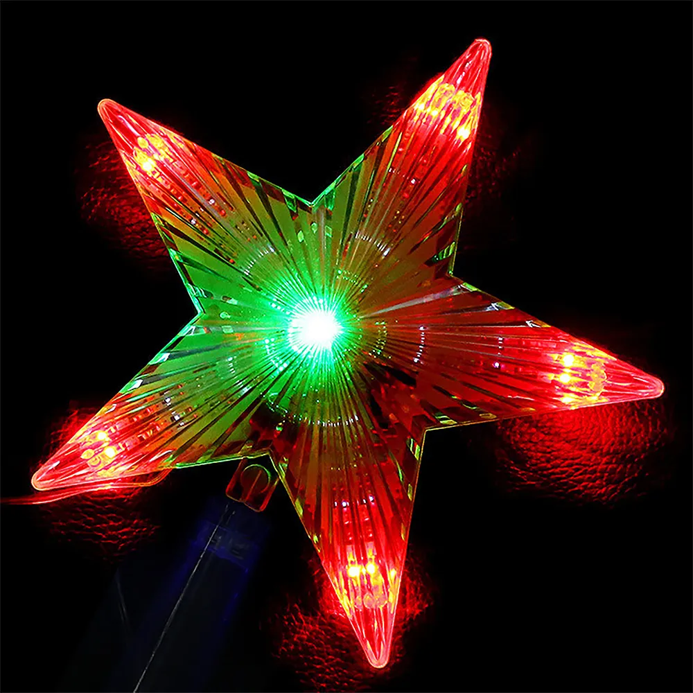 LED Star Light Lampe à cinq branches Arbre de Noël Top Lights pour Noël Mariage Fée Lumières décoratives 220V EU / UK / US Plug Y201020