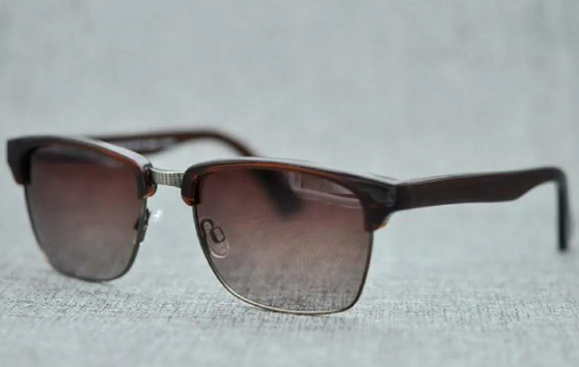 Fashion Mau1 J1m Sports Sunglasses J257 Driving Car Polarized Rimless Lenses Outdoor Super Light Glasses Buffalo Horn With Case3032564