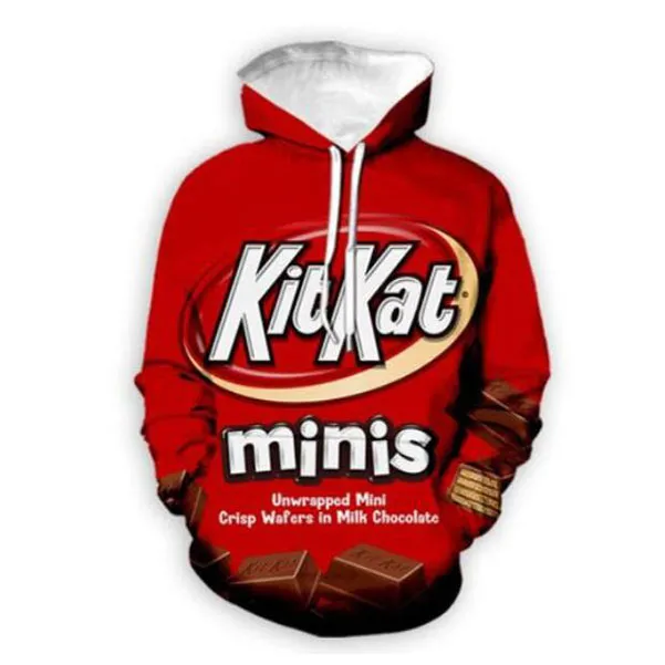 Nieuwe Mannen / Dames Kitkat Grappige 3D-print Fashion Trainingspakken Hip Hop Broek + Hoodies MH05