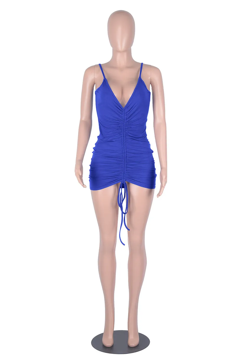 Artículos al por mayor Vestidos de verano para mujer Sexy Mini Gallus Bodycon Ropa Conjunto de una pieza Alta calidad Elegante Moda de lujo Sólido K0736