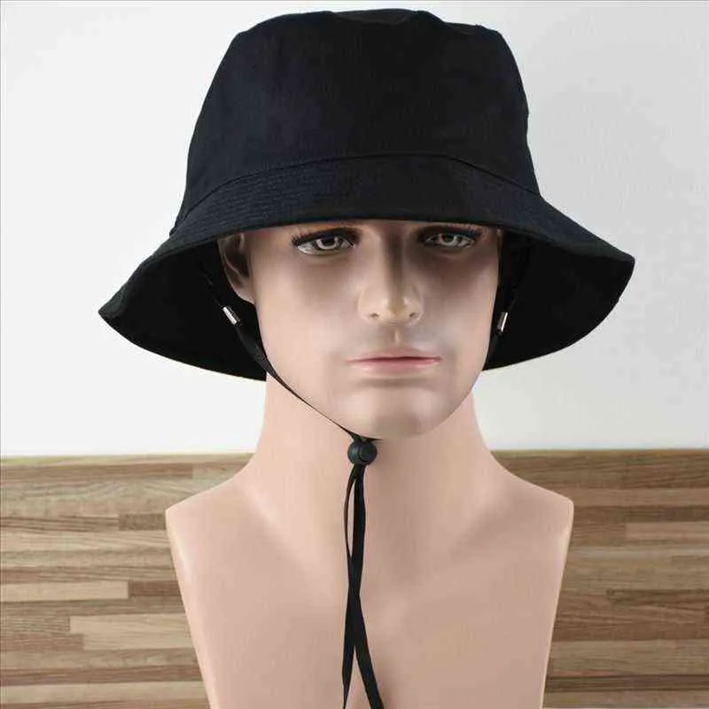 Mężczyźni duży rozmiar Fisherman Hat Pure Cotton Sun Cap Mężczyzna Big Head Man Plus Boonie 5760CM 6062CM 6264CM 2201148705586