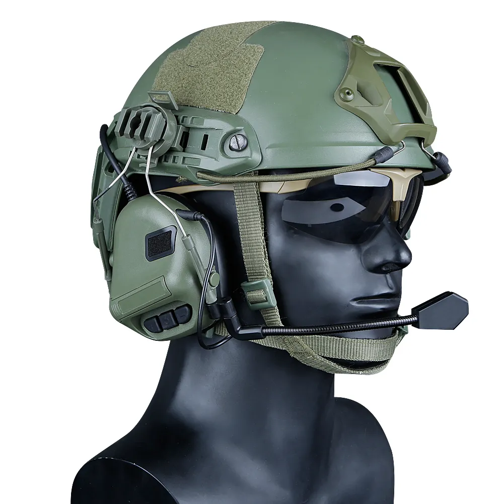 Hızlı Kask Ray Adaptörü Military Airsoft CS ile En Yeni Taktik Kulaklıklar Atış Kulağı Ordu İletişim Accessories9473729