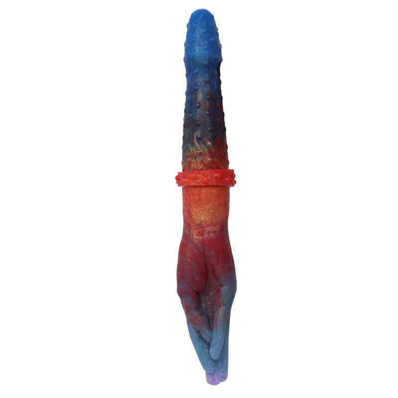 Nxy dildos anal oyuncaklar l7022 yeni renk sıvı silikon mastürbasyon çubuğu çift başlı penis yanlış palmiye fiş seks oyuncak 0225
