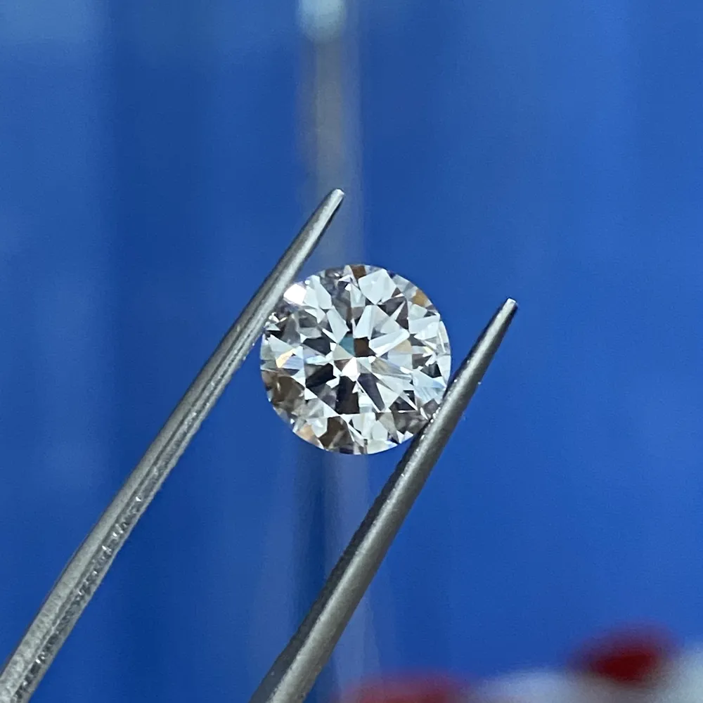 Ngic certificat lab crescido sintético solto gemstone ideal de boa qualidade Excelente corte D vs1 0.52 Carat CVD HPHT diamante para anel B1205