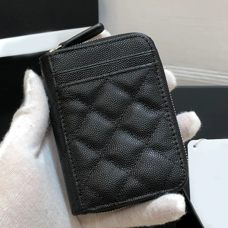 the card bag classic black gold buckle and silver buckle are very beautiful 1650 multilayer card holder fine ball grain cowhide9660774