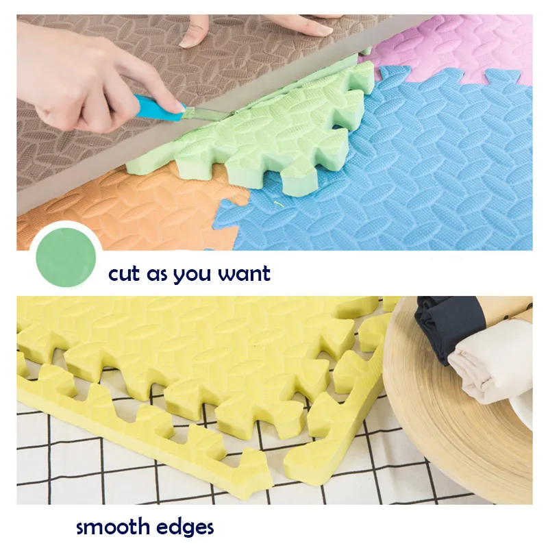 Interlocking Baby EVA Foam Puzzle Mat bambini Playmat Gioco Gym Carpet Gioca 1 cm di spessore Kids Rug Toys LJ200911