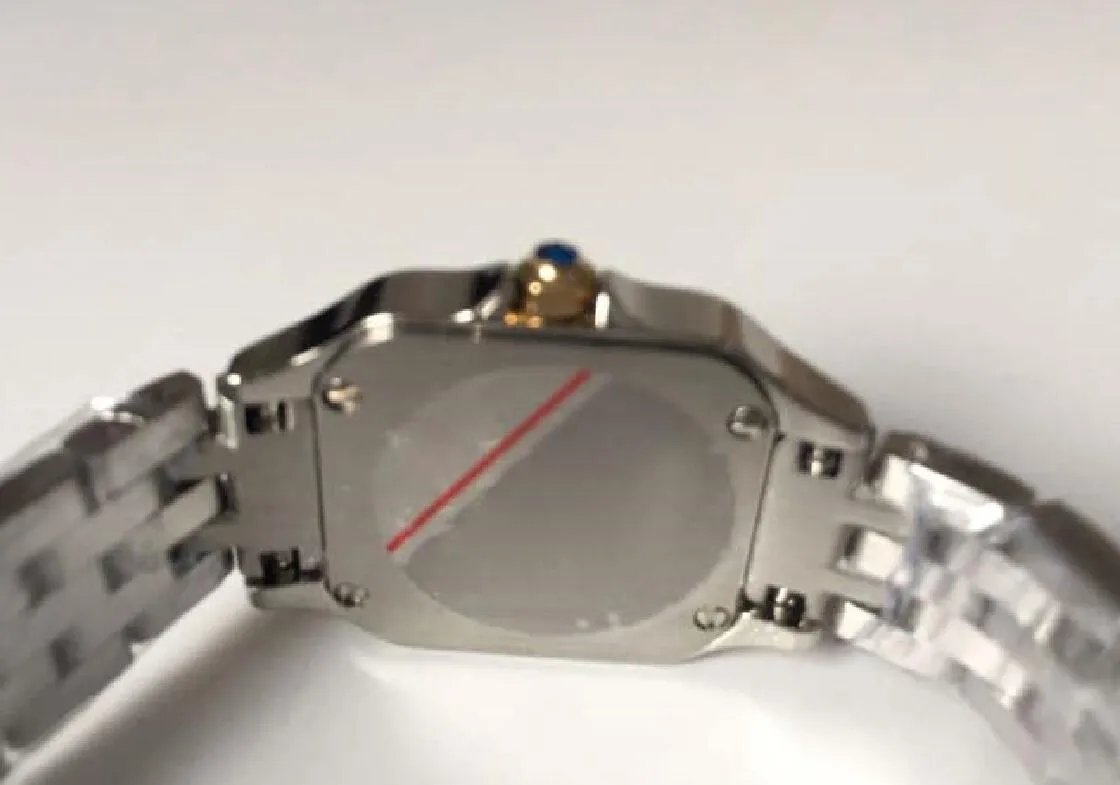 Proveedores de fábrica Reloj más vendido Movimiento de cuarzo japonés de alta calidad 22 mm 27 mm esfera blanca Oro amarillo de 18 k Dos tonos mujer wea305E
