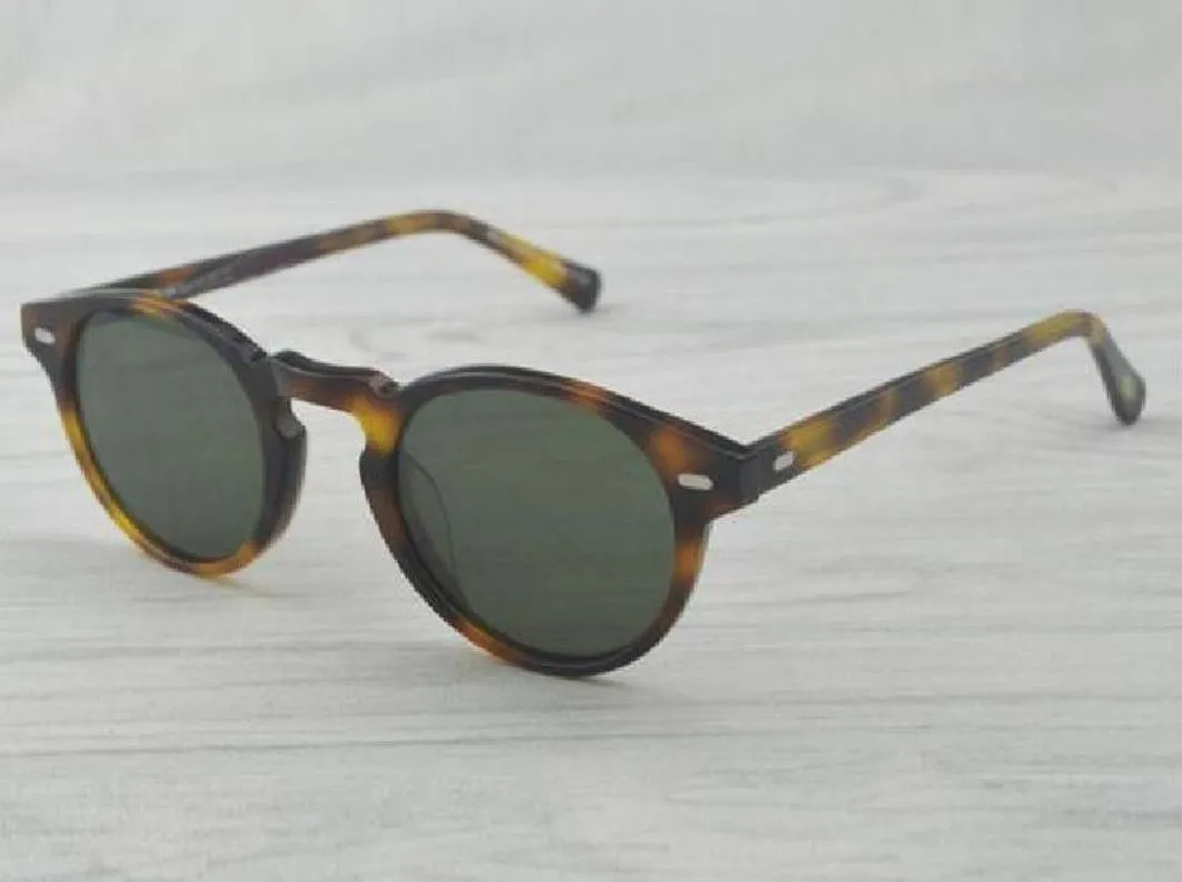 Novo Gregory Peck Vintage Mulheres OV 5186 óculos OV5186 Óculos de sol polarizados 45mm 47mm Retro Design Brand Sun Glasses com case182x