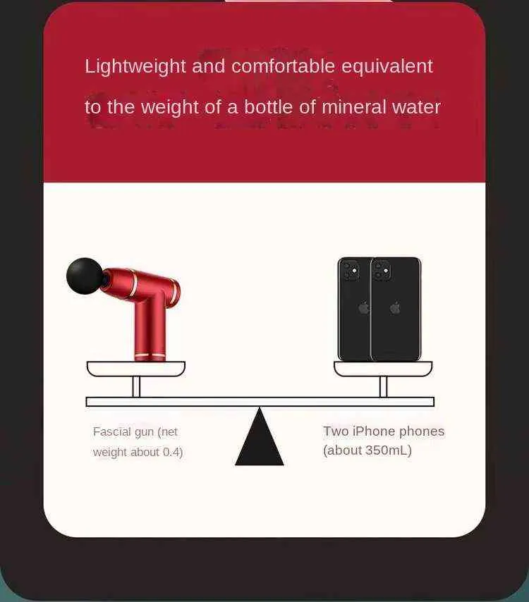 USB зарядка фасции пистолет фитнес мышц релаксант карманный карманный мини-фасция пистолет мышц массаж релаксант ноги массажер ноги массажер Y1223