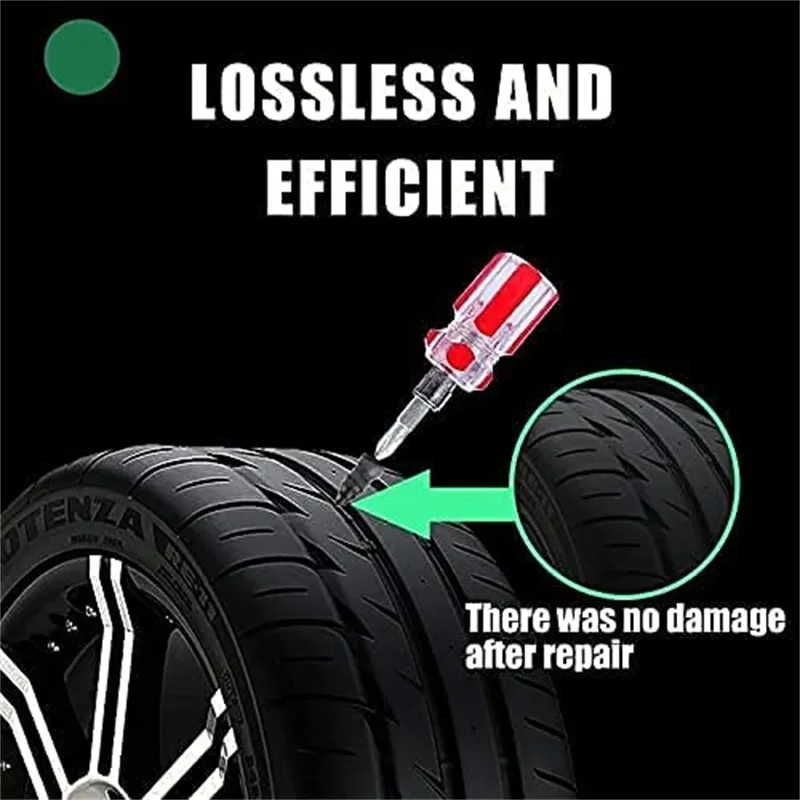 20 piezas reparación de neumáticos al vacío uñas coche camión motocicleta Scooter rueda de bicicleta reparación de neumáticos clavos punción de neumáticos clavos de goma sin cámara