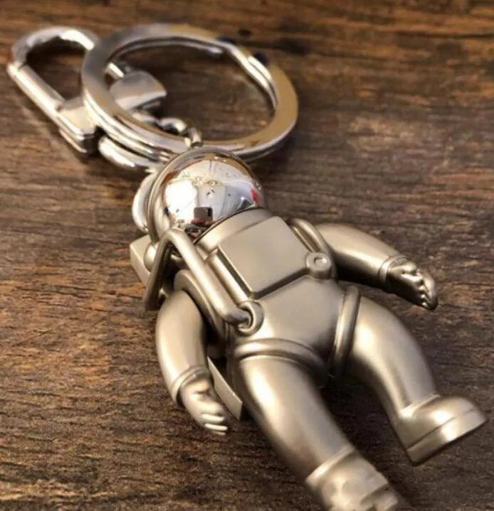 3D stéréo astronaute espace Robot lettre mode argent métal porte-clés voiture publicité taille porte-clés chaîne pendentif accessoires 8972504