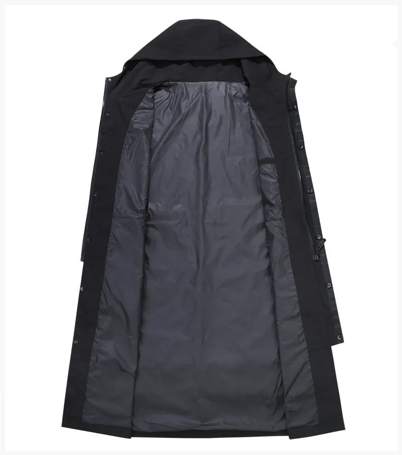 Trench-coat décontracté de haute qualité pour hommes, manteaux à capuche décontractés pour hommes, taille XL-8XL 201119