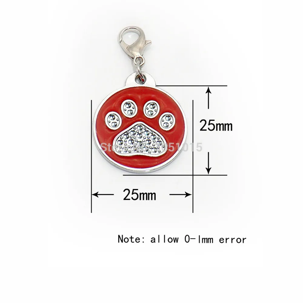 Wholesale Personalized Dog Tags Engraved Cat Puppy Pet ID Name Collar Pendant Accessories Bone Paw Rond Blank LJ201112