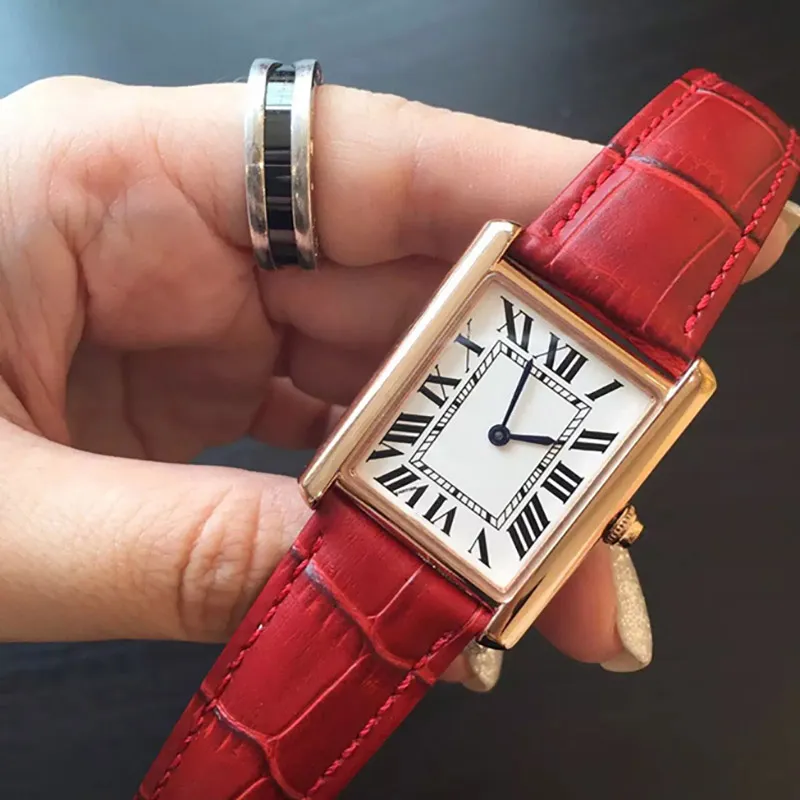 Lady Watches New Fashion Women Dress Watches Casual Rettangule in pelle rettangola rettanino rettanino rettanino lady lady owatch da polso down208e