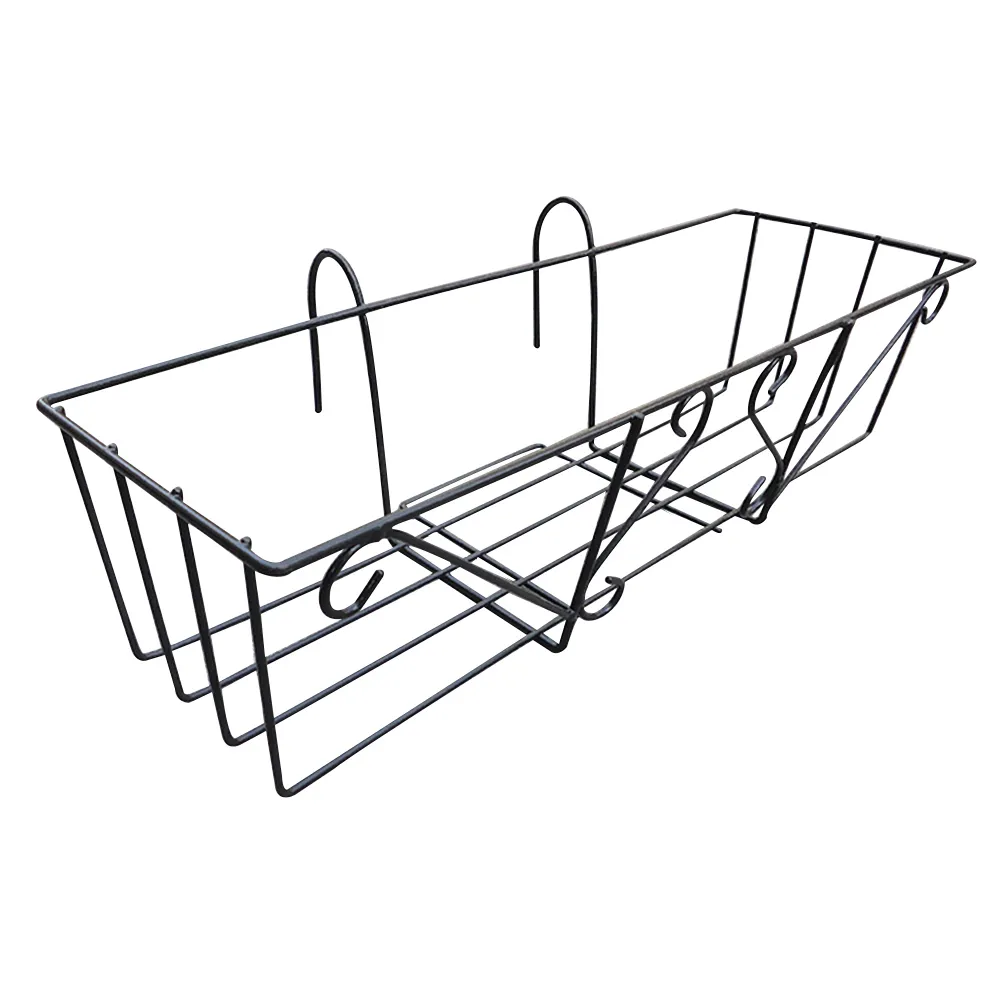 Hanging Balcony Flower Pot Brackets Holder Box Stand Rack Railing Shelf Patio Deck Plant Planter Container Accessories Y200723